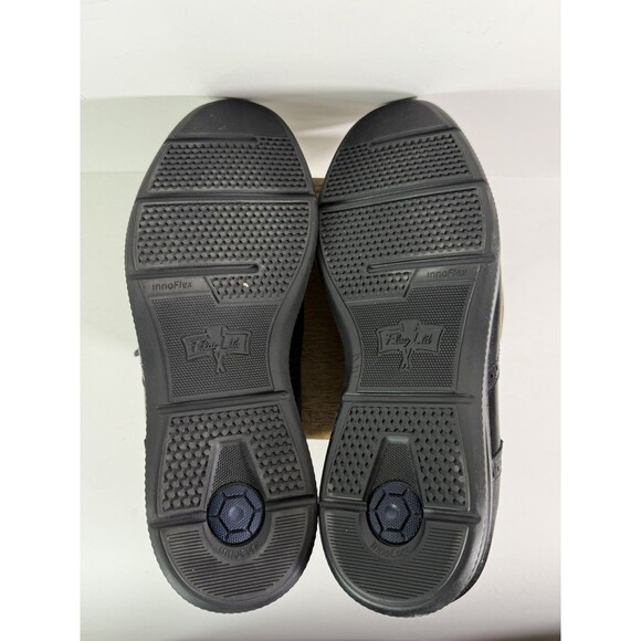 Flag Ltd Black Leather Wingtip Oxford Shoes Mens 11.5 Comfort Innoflex - Picture 6 of 10